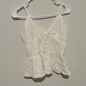 Elegant Cream Lace Women’s Top